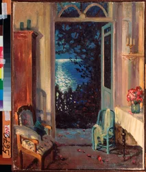 Södra natten - Målning av Sergei Arsenyevich Vinogradov (1869-1938), olja på duk