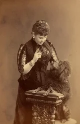 Marie Pavlovna de Russie - Storhertiginna Maria Pavlovna av Ryssland (1854-1920), av Levitsky, Sergei Lvovich (1819-1898). Albumin Photo, ca 1885. Ryska statens film- och fotoarkiv, Krasnogorsk
