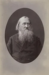 Porträtt av poeten Alexei Nikolaevich Pleshcheev 1825-1893, 1870