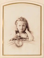Tatiana Nikolaievna de Russie (1897-1918) - Storhertiginnan Tatyana av Ryssland, av Levitsky, Sergei Lvovich (1819-1898). Albumin foto