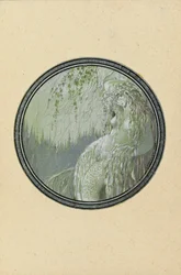 Rusalka. Illustration till dikten Ruslan och Lyudmila av A. Pushkin, 1921-1926.