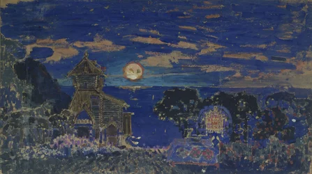 Scenografi för operan Kashchey the Deathless av N. Rimsky-Korsakov, 1902
