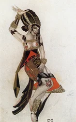 Kostymskiss för Salome från baletten TheTragedy of Salome av Florent Schmitt