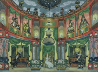 Skiss till Jacques Offenbachs "Hoffmans sagor"