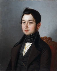 Porträtt av Ivan Ivanovich Molnar 1802-1872, 1840