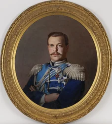 Porträtt av kejsaren Alexander III 1845-1894, ca 1865
