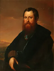 Porträtt av köpmannen Pyotr Semyonovich Sapozhnikov