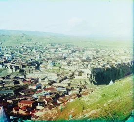 Utsikt över Tiflis (nu Tbilisi) från St Davids kyrka, 1905-1915
