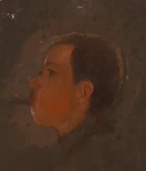 Profil av pojken
