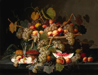 Stilleben med frukt, 1852.