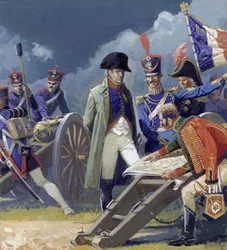 Napoleon engagerad i militär planering