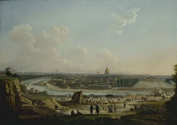 Allmän vy över Paris, tagen från Chaillot-kullen, 1818 (olja på duk)