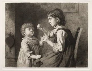 Det första handarbetet, 1884.