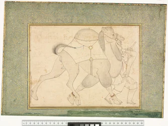Kamel och djurskötare, ca 1545-76