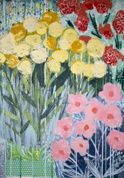Livfulla trädgårdsblommor