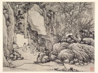 Tolv vyer över Tiger Hill, Suzhou: The Sword Spring, Tiger Hill