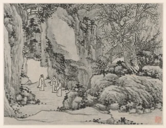 Tolv vyer av Tiger Hill, Suzhou: The Sword Spring, Tiger Hill, efter 1490.