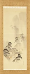 Tempel i höstregn
