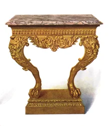 Förgyllt konsolbord, 1906