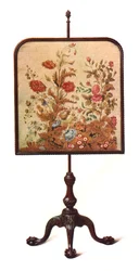 Stångskärm i mahogny, 1906