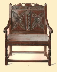 Dubbelstol i walesisk ek, 1904
