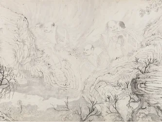 The Sexteen Luohans, daterad 1667.