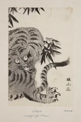 Tiger (träblock i färg)