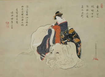 Kōrute-san f Eguchi Eguchi no Kimi, Nypning: 1770-80, Inskrivning: 1820-1830-tal.