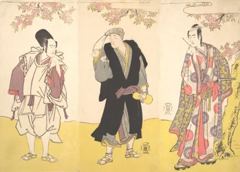 Kabuki ac och rs Yaozo Ichikawa bra, underläkare Matsu Onoe, utkast till Sawamura Sojuro bra, 11:e månaden, 1786.