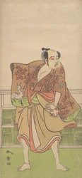 Otani Hiroemon i rollen som Gokumon no Shobei, 9:e månaden, 1774.