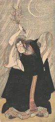 The Actor Nakamura Nakazo in the Role of Kan Shojo, ca. 1780.