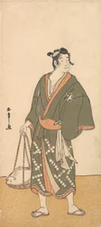 Skådespelaren Otani Hiroemon III som fiskhandlare, 1726-1792.