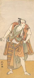 Den första Bando Mitsugoro som obeväpnad man, 1774 eller 1775.