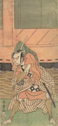 Den första Nakamura Nakazo som en samuraj, ca. 1770.