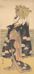Den första Nakamura Nakazo i rollen som Shiragikus spöke, ca. 1778.