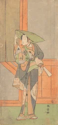 Den första Nakamura Tomijuro i rollen som Izaemon, 2:a månaden, 1771.