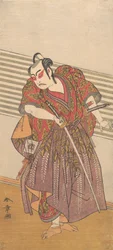 Den andra Ichikawa Yaozo som samuraj, troligen 1773.