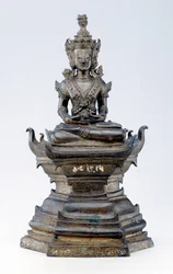 Buddha som helare, Lan Na-kultur (brons)