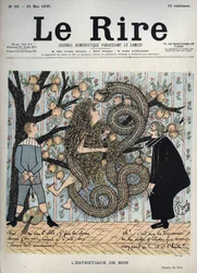 Eve and the Snake: "The Esthetics of Bob"" - Humoristisk teckning av Gyp (Sibylle Gabrielle Marie Antoinette Riquetti de Mirabeau, grevinna av Martel de Janville) (1849-1932) - "The Laughter"", 25 maj