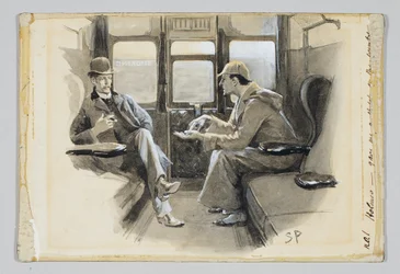 Illustration till Arthur Conan Doyles berättelse om Sherlock Holmes "The Adventure of Silver Blaze", 1892
