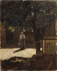 Kastanjeträd på gården