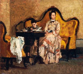 Läxor, av Silvestro Lega (1826-1895)