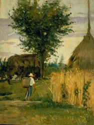 På gården