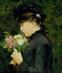 Porträtt av Eleonora Tommasi, ca 1884-85 (olja på duk)