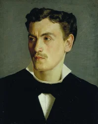 Porträtt av en ung man, ca 1855 (olja på duk)