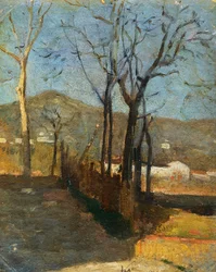 Udsigt med træer, Country Study triptychswed