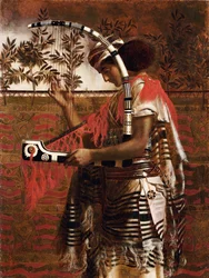 En ung musiker anställd i tempeltjänsten under lövhyddohögtiden, senare kallad Hosianna, 1862