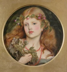 Studie av ett flickhuvud, 1863