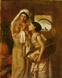 The Mother of Moses, ca 1860 (olja på duk)