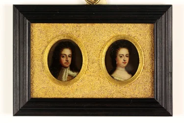 King William III och Queen Mary II (akvarell på veläng) (se även 3076025 & 3076026)